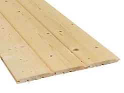 Profilholz^Profilholz Bergen Fichte/Tanne Nut und Feder 18 mm x 146 mm x 2700 mm