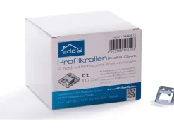 Akustikpaneele|Zubehör Für Paneele^Profilkralle 2 mm Pan. 100 Stück