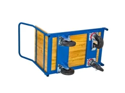 PROREGAL Bauzubehör|Baugeräte^Transportwagen HxBxT 3 x 51 x 95 cm Traglast 180 kg Lichtblau
