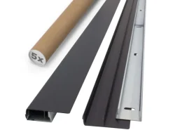 Grundmauerschutz*PROTEKTOR Noppenbahnprofil Universal 5x 2,5m PVC Außenputz Anthrazit