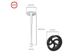 PROTEKTOR Dämmstoffe^600x Dämmstoff-Schraubdübel Set Ø8x240mm inkl. 600x Rondelle + Fräser