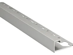 Fliesenzubehör*Arcansas Quadrat-Abschlussprofil Alu eloxiert 12,5 mm x 2,5 m Silber Matt