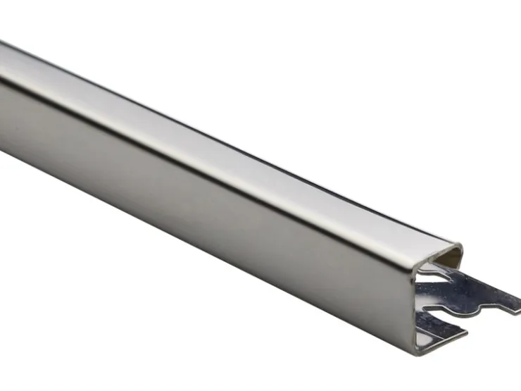 Arcansas Wandfliesen|Fliesenzubehör^Quadrat-Abschlussprofil 10 mm x 2,5 m Edelstahl Poliert