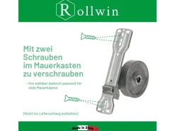 Mauerkasten* Rollwin 2x Rolladen Gurtwickler Unterputz 165mm bis 185mm Lochabstand Anpassbar Für Mauerkasten Mit Gurtwickler Blende Und 2x 7m Gurt