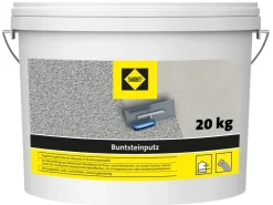 Mörtel|Putze*Sakret Buntsteinputz 2 mm Körnung Mittel-Grau 20 kg Mittelgrau
