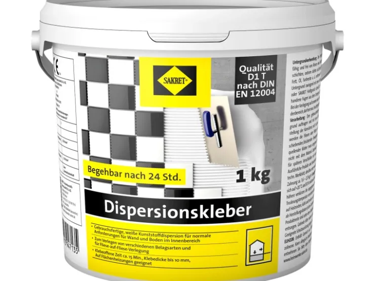 Sakret Spaltplatten^Dispersionskleber Weiß 1 kg