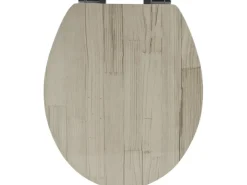 Badlüfter*Sanitop-Wingenroth WC-Sitz Dekor Holzoptik Beige