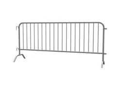 Baugeräte^Schake Absperrgitter Typ C 2,5 m 19 Stäbe Silber