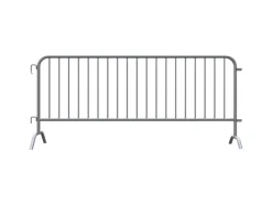 Baugeräte^Schake Absperrgitter Typ C 2,5 m 19 Stäbe Silber