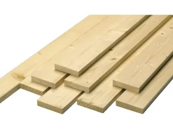Hobelware|Sägeraue Ware^Schalbrett Fichte/Tanne 3-seitig gehobelt 20 mm x 95 mm x 2500 mm