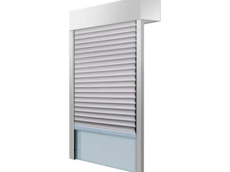 Rollladenantriebe*Schellenberg Aufsatzrolladen-Set für Fenster 120 cm x 140 cm Weiß/Grau