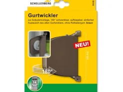 Rollladenantriebe*Schellenberg Aufschraubwickler Mini aufklappbar 155 mm Braun