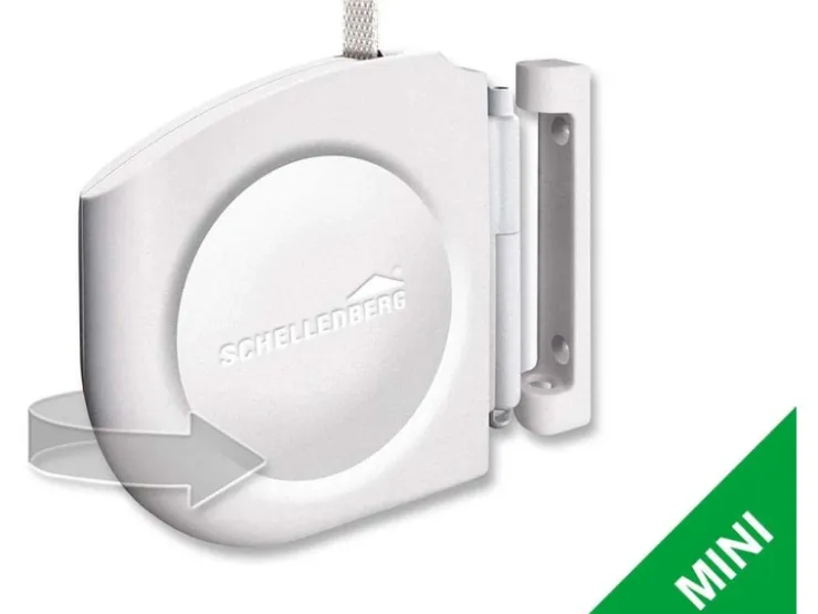 Rollladenantriebe*Schellenberg Design-Gurtwickler Mini mit Rollladengurt Weiß