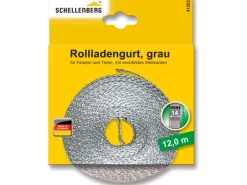 Schellenberg Rollladenantriebe^Rollladengurt Mini 14 mm 12 m Grau