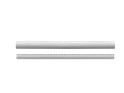 Schellenberg Rollladenantriebe^Rollladenlamelle Mini Kunststoff 80 cm x 3,7 cm Grau