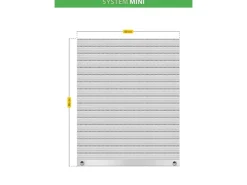 Schellenberg Rollladenantriebe^Rollladenpanzer Mini PVC 80 cm x 60 cm Grau