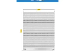 Schellenberg Rollladenantriebe^Rollladenpanzer Maxi PVC 90 cm x 70 cm Grau