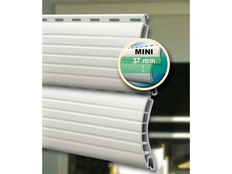 Schellenberg Rollladenantriebe^Rollladenprofil Mini Kunststoff 1,5 m Grau