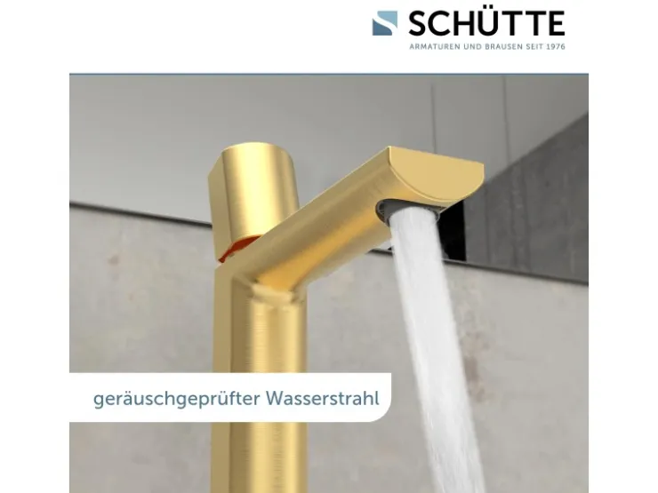 Schütte Abläufe^Waschtischarmatur New York Gold Matt
