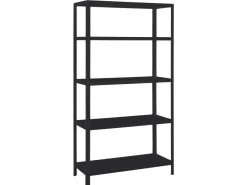 SCHULTE Regalwelt Möbelbauplatten^Schulte Steck-Grundregal 190 cm x 100 cm x 40 cm Schwarz