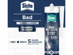 Sista Fliesenzubehör^Bad Sanitär Silikon 280 ml Kartusche Manhattan
