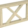 Konstruktionsvollholz*Skan Holz Brüstung Andreaskreuz 150 x 84 cm Fichte Natur