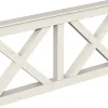 Konstruktionsvollholz*Skan Holz Brüstung Andreaskreuz 180 x 84 cm Fichte Weiß
