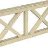 Konstruktionsvollholz*Skan Holz Brüstung Andreaskreuz 180 x 84 cm Fichte Natur