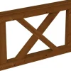 Konstruktionsvollholz*Skan Holz Brüstung Andreaskreuz 150 x 84 cm Fichte Nussbaum