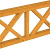 Konstruktionsvollholz*Skan Holz Brüstung Andreaskreuz 180 x 84 cm Fichte Eiche hell