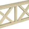 Konstruktionsvollholz*Skan Holz Brüstung Andreaskreuz 180 x 84 cm Fichte Natur