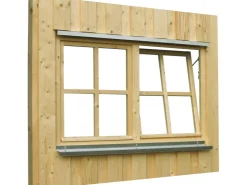 Holzfenster*Skan Holz Doppelfenster Rahmenaußenmaß. 132,4 x 82,1 cm Weiß