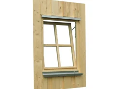 Holzfenster*Skan Holz Einzelfenster Rahmenaußenmaß 69,1 x 82,1 cm Eiche Hell