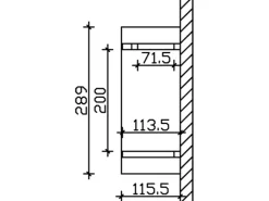 Skan Holz Vordächer|Konstruktionsvollholz^Haustür-Vordach Stralsund 3 lasiert 289 cm x 116 cm Eiche Hell