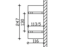 Konstruktionsvollholz|Vordächer*Skan Holz Haustür-Vordach Siegen 4 lasiert 247 cm x 116 cm Schiefergrau