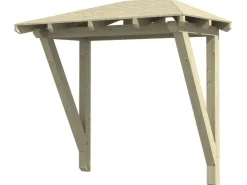 Vordächer*Skan Holz Haustür-Vordach Wismar 2 258 cm x 126 cm Natur