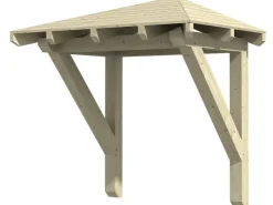 Vordächer*Skan Holz Haustür-Vordach Wesel 1 188 cm x 126 cm Natur