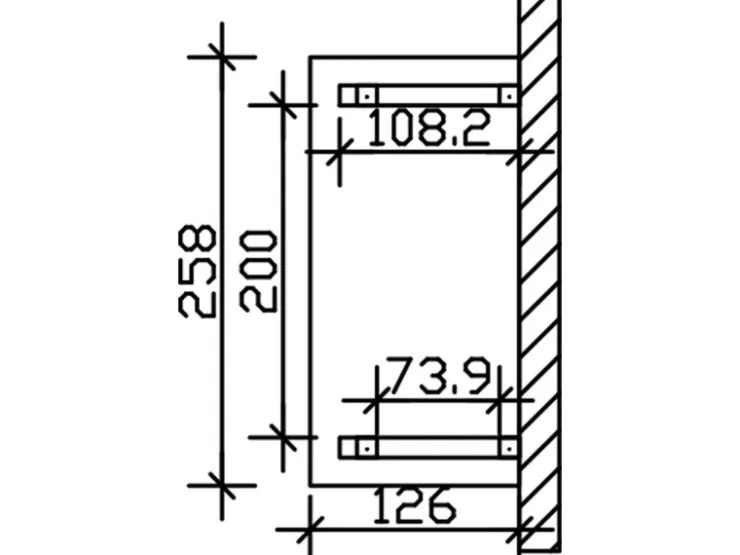 Skan Holz Konstruktionsvollholz|Vordächer^Haustür-Vordach Wismar 4 lasiert 258 cm x 126 cm Schiefergrau