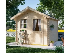 Holzfenster*Skan Holz Holz-Gartenhaus Porto 1 Natur 250 cm x 200 cm