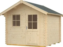 Holzfenster*Skan Holz Holz-Gartenhaus Porto 1 Natur 250 cm x 200 cm
