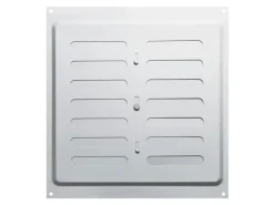 SOTECH Lüftungsgitter^Lüftungsgitter Oval 260 x 240 mm mit Schiebeverschluss Verschließbar Aluminium