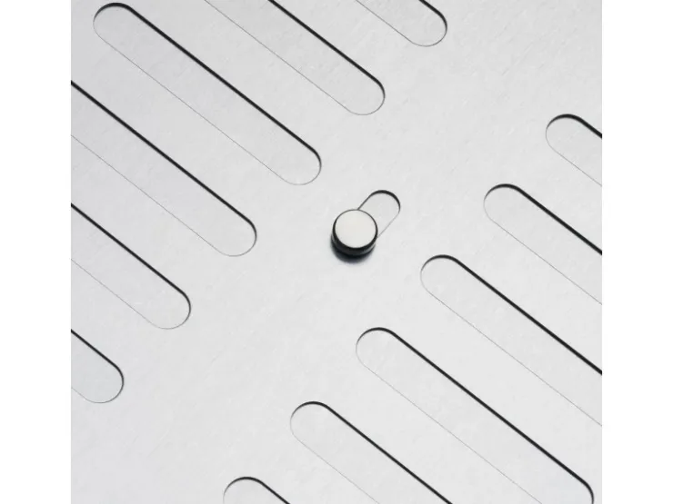 SOTECH Lüftungsgitter^Lüftungsgitter Oval 260 x 165 mm mit Schiebeverschluss Verschließbar Aluminium
