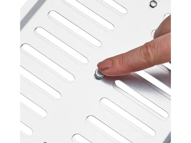 SOTECH Lüftungsgitter^Lüftungsgitter Oval 260 x 165 mm mit Schiebeverschluss Verschließbar Aluminium