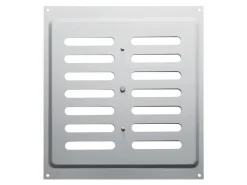 SOTECH Lüftungsgitter^Lüftungsgitter Oval 260 x 240 mm mit Schiebeverschluss Verschließbar Edelstahl