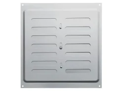 SOTECH Lüftungsgitter^Lüftungsgitter Oval 260 x 240 mm mit Schiebeverschluss Verschließbar Edelstahl