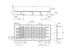 SOTECH Lüftungsgitter^Lüftungsgitter Lochung Oval 250 mm Edelstahloptik