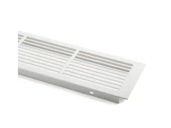 SOTECH Lüftungsgitter^Lüftungsgitter Schlitzlochung Aluminium 500 x 86 mm Lackiert Weiß