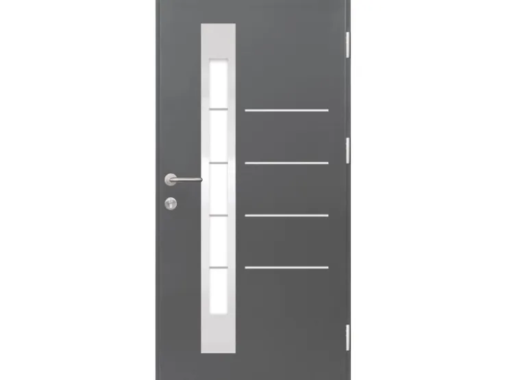 Türdichtungen|Haustüren* Splendoor Thermospace Sicherheits-Haustür Berlin Prime RC2K Anthr. 100x210 cm R Anthrazit