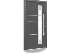 Türdichtungen|Haustüren* Splendoor Thermospace Sicherheits-Haustür Berlin Prime RC2K Anthr. 100x210 cm R Anthrazit