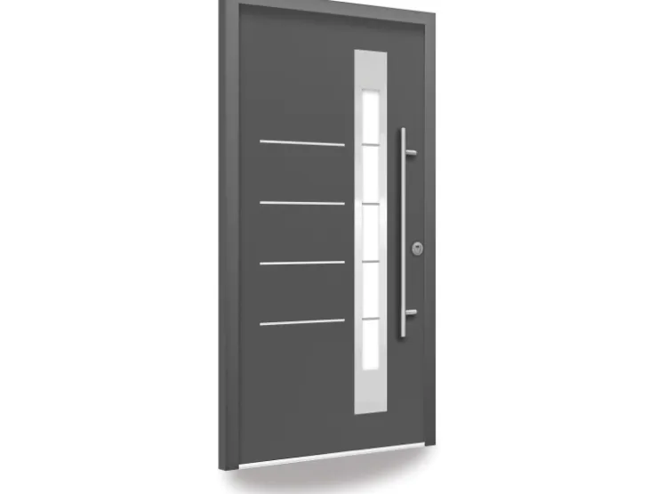 Türdichtungen|Haustüren* Splendoor Thermospace Sicherheits-Haustür Berlin Prime RC2K Anthr. 100x210 cm R Anthrazit